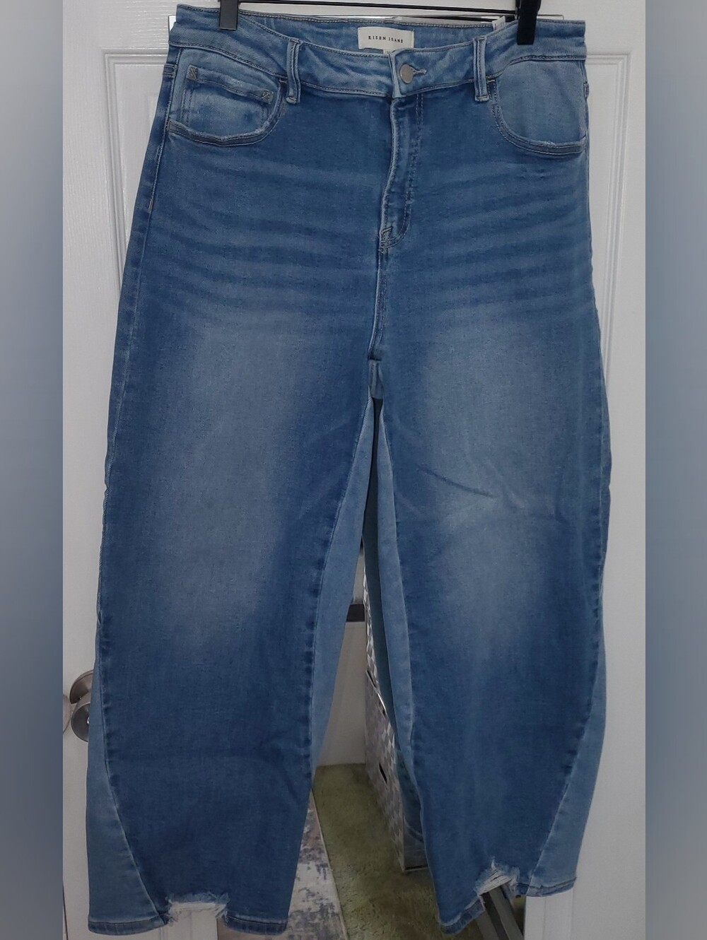Risen Classic High-Rise Unique Two Toned Jeans